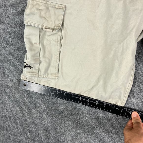 Quiksilver Cargo Shorts Mens Size 38 Beige Casual Utility Outdoor Pockets - Picture 5 of 10